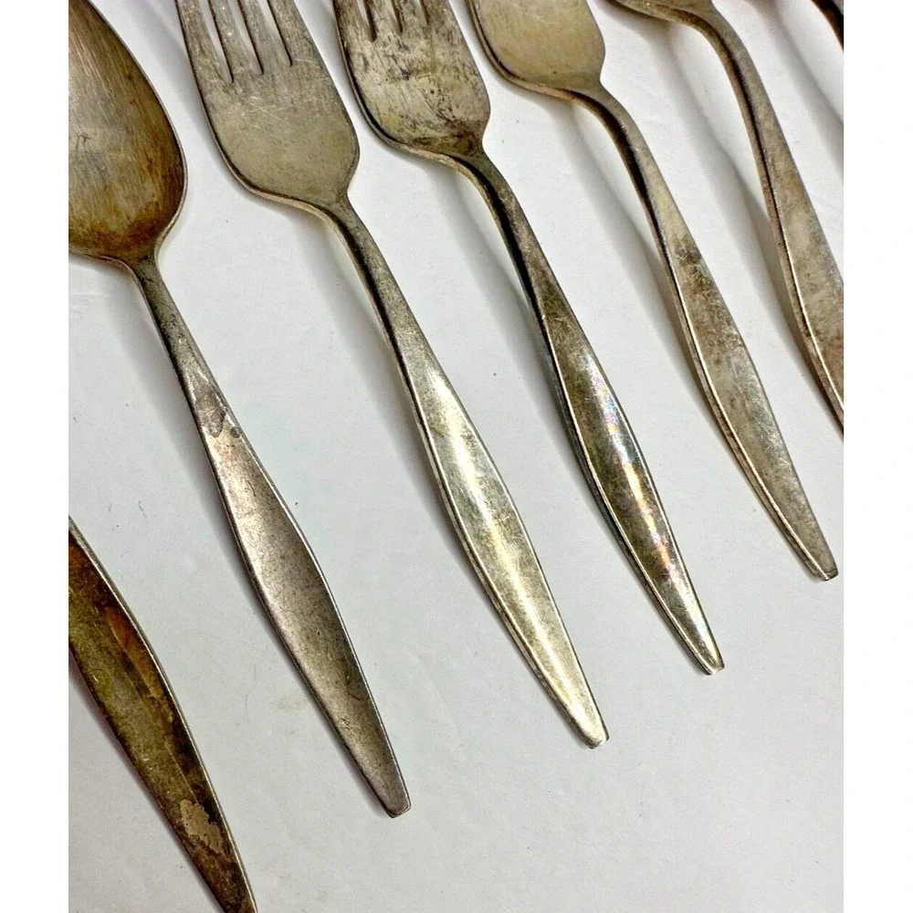 Reed & Barton Silver Plated Flatware Replacement 9 Pc Fork Spoon Serving